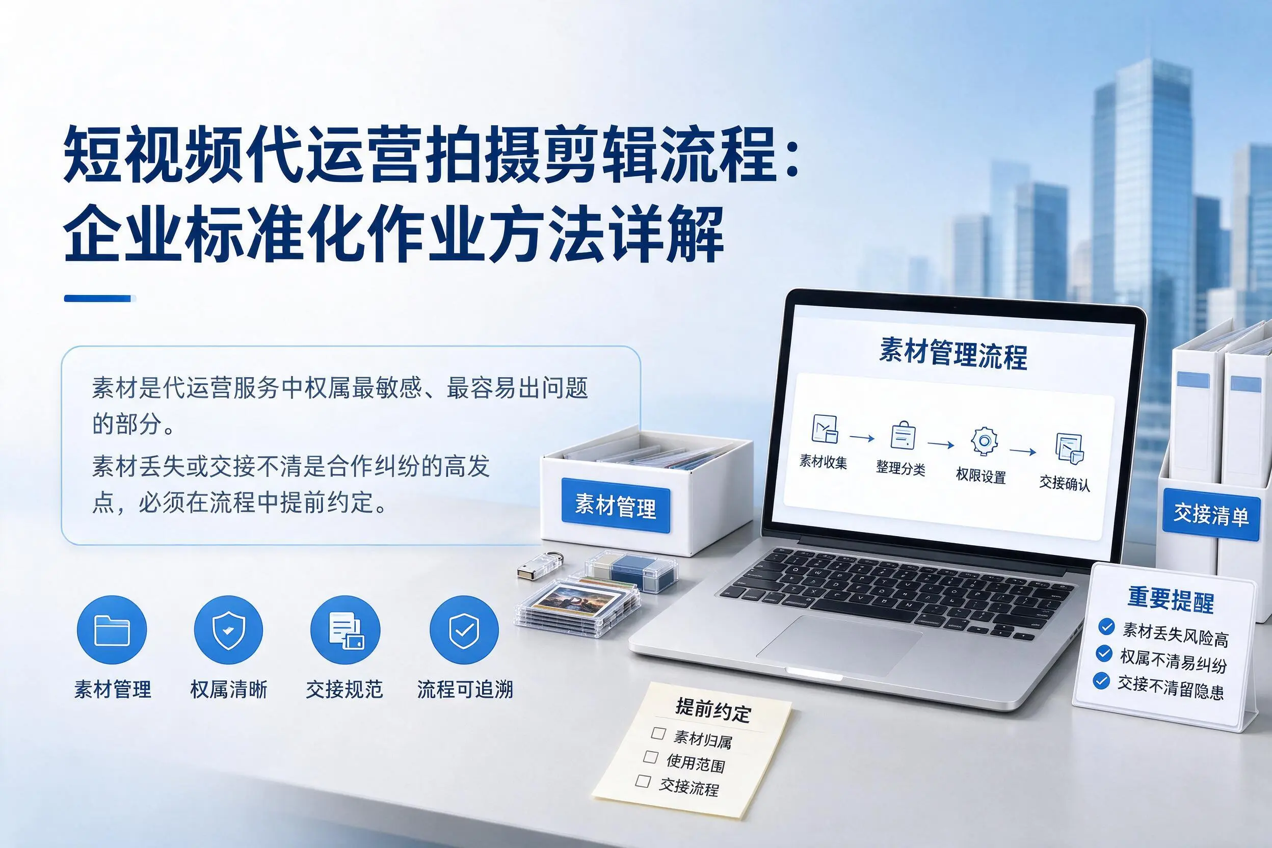 短视频代运营拍摄剪辑流程:广安企业标准化作业方法详解