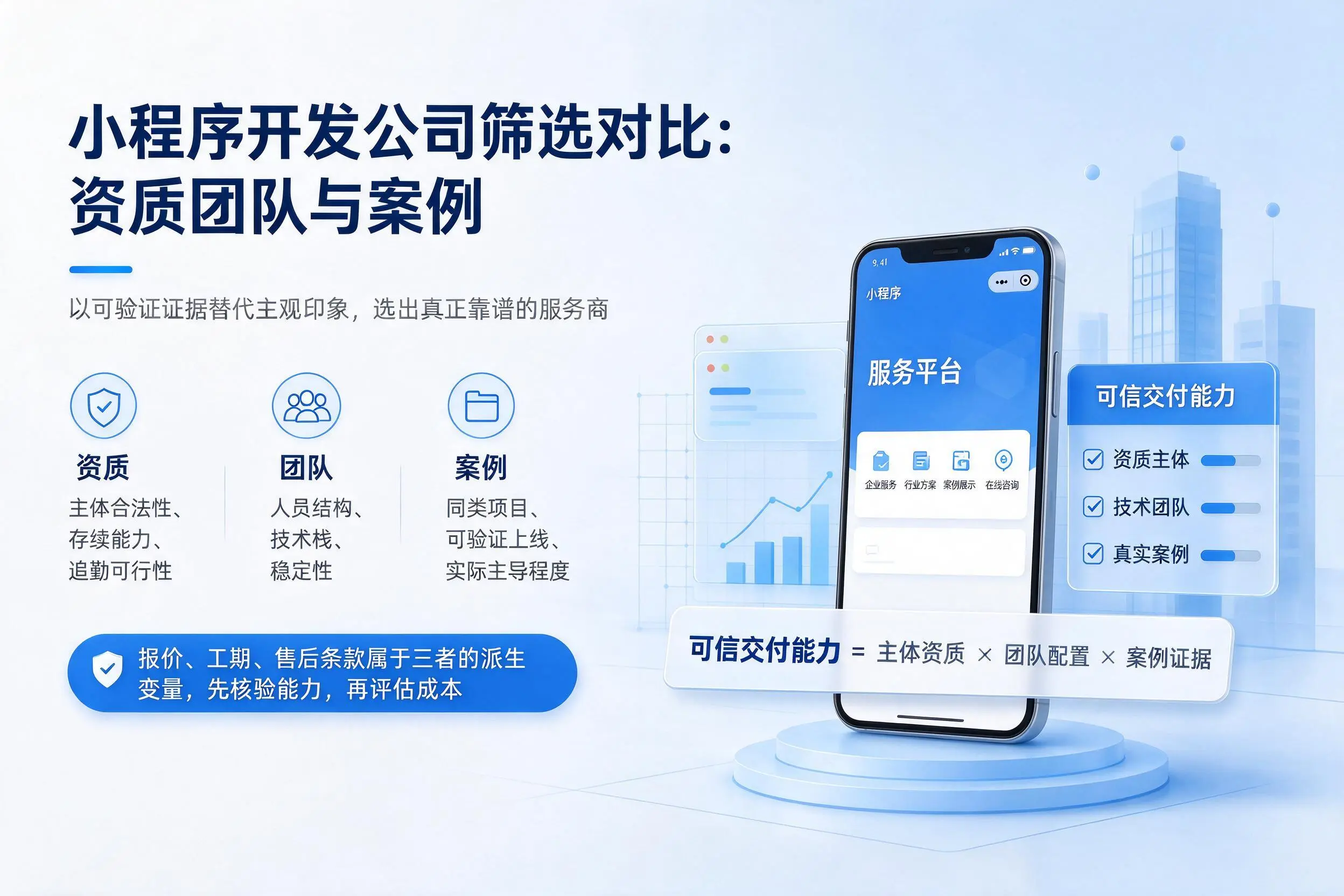 广安小程序开发公司筛选对比：资质团队与案例
