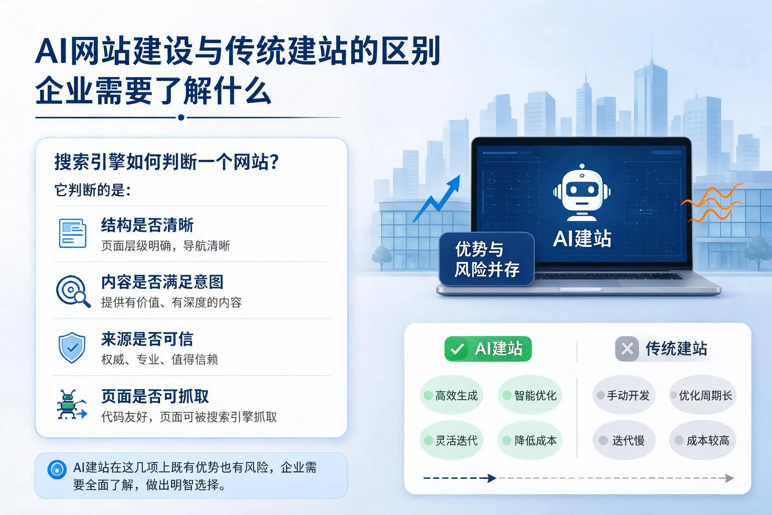 AI网站建设与传统建站的区别,广安企业需要了解什么
