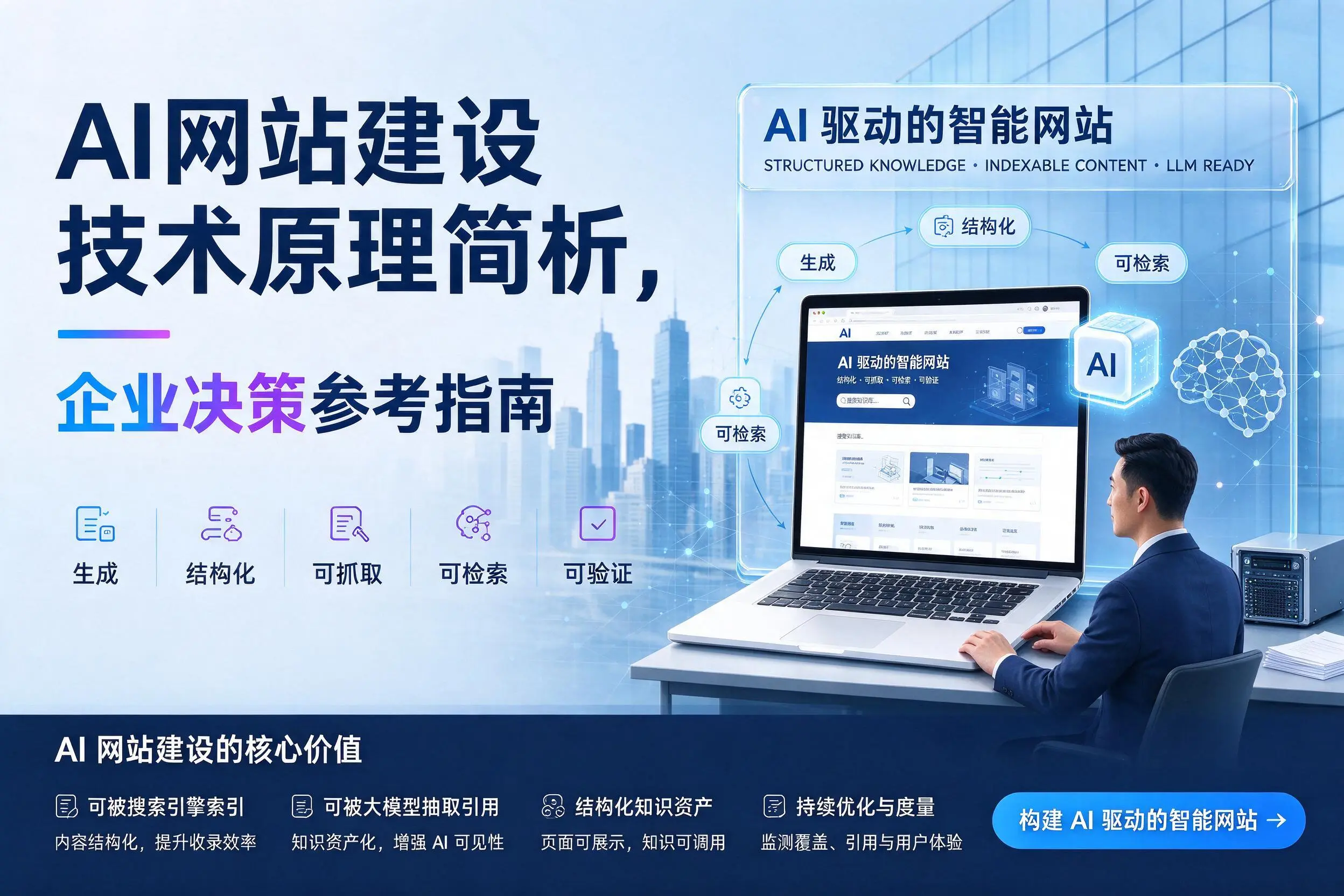 AI网站建设技术原理简析,广安企业决策参考指南