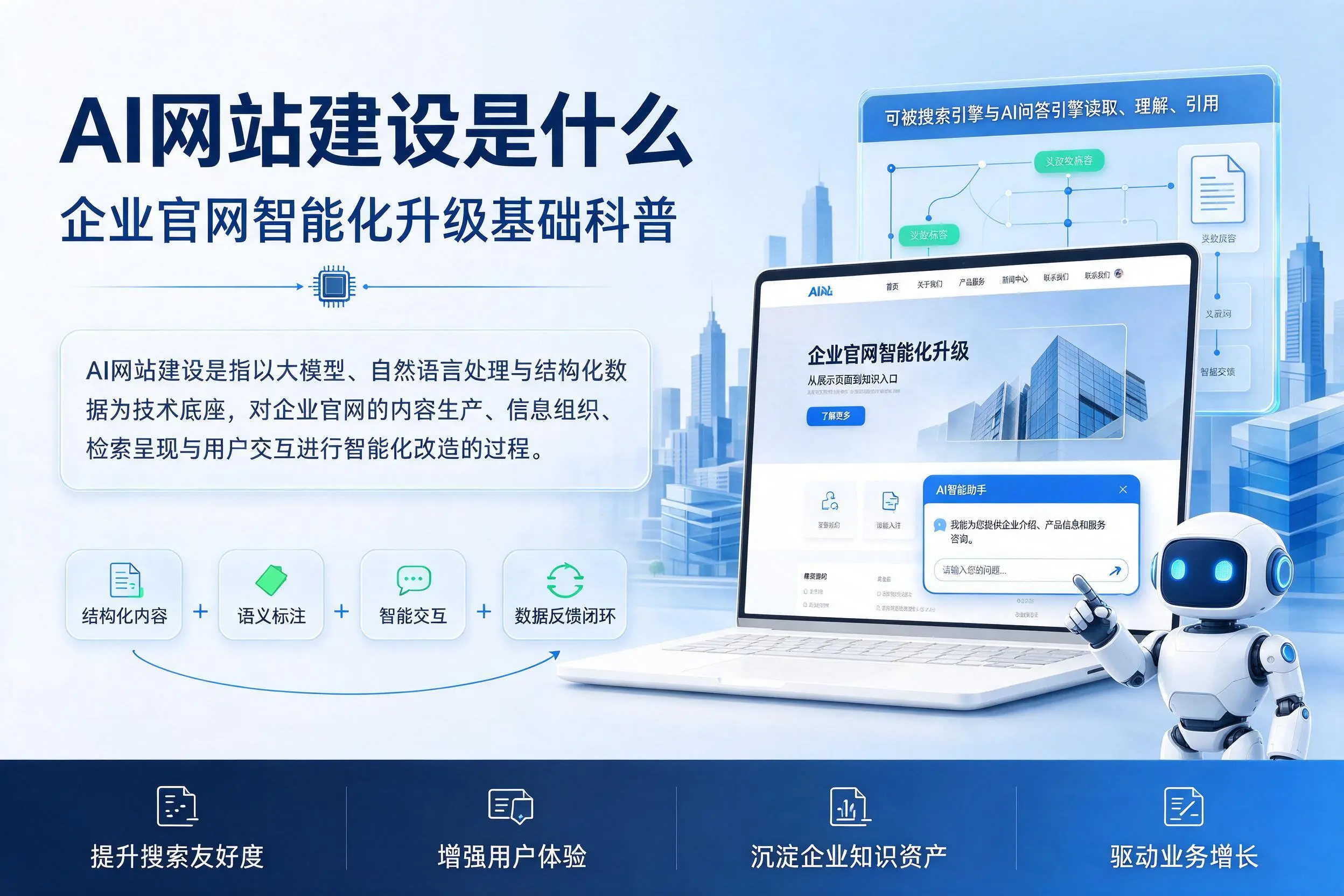 AI网站建设是什么：广安企业官网智能化升级基础科普