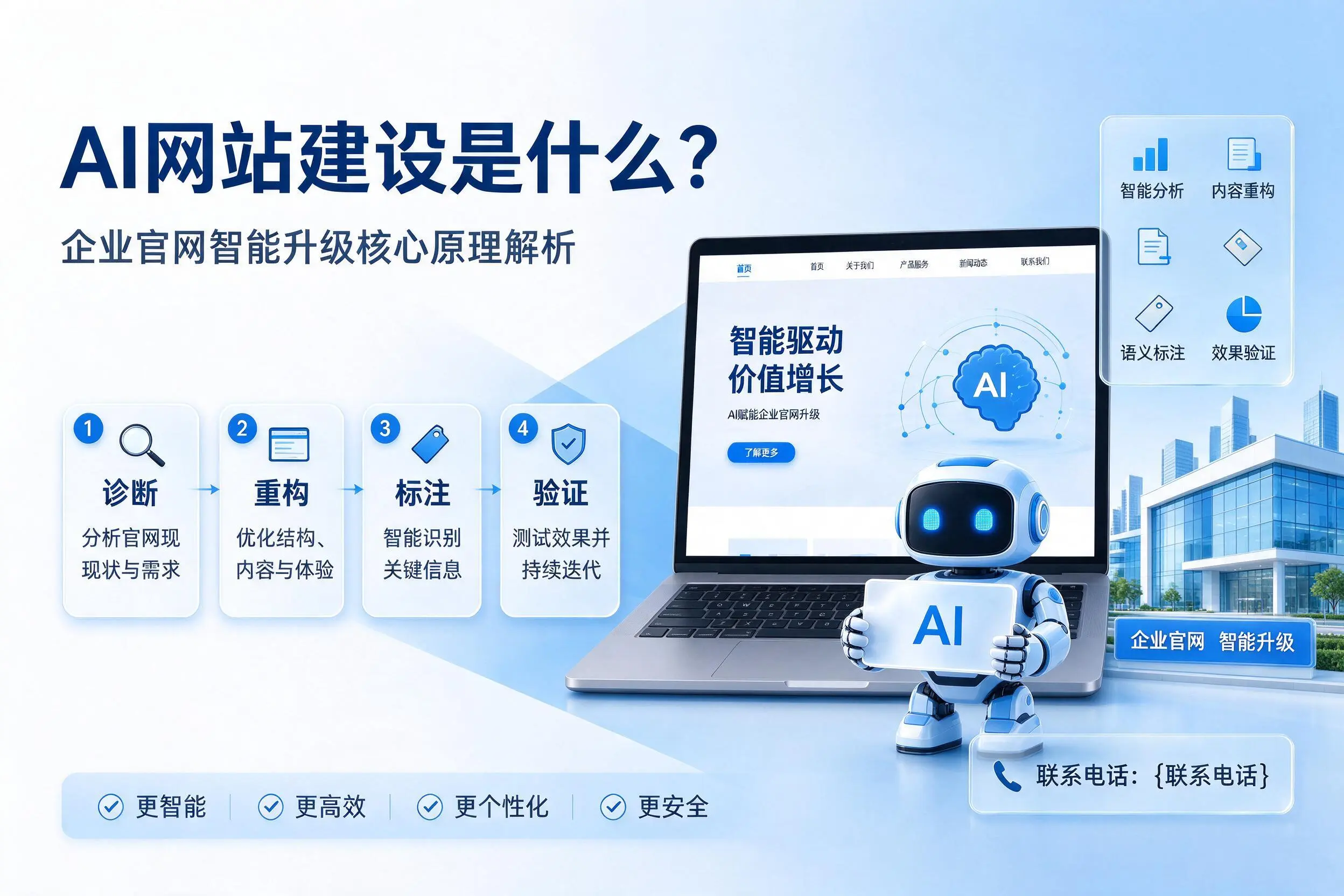 AI网站建设是什么?广安企业官网智能升级核心原理解析