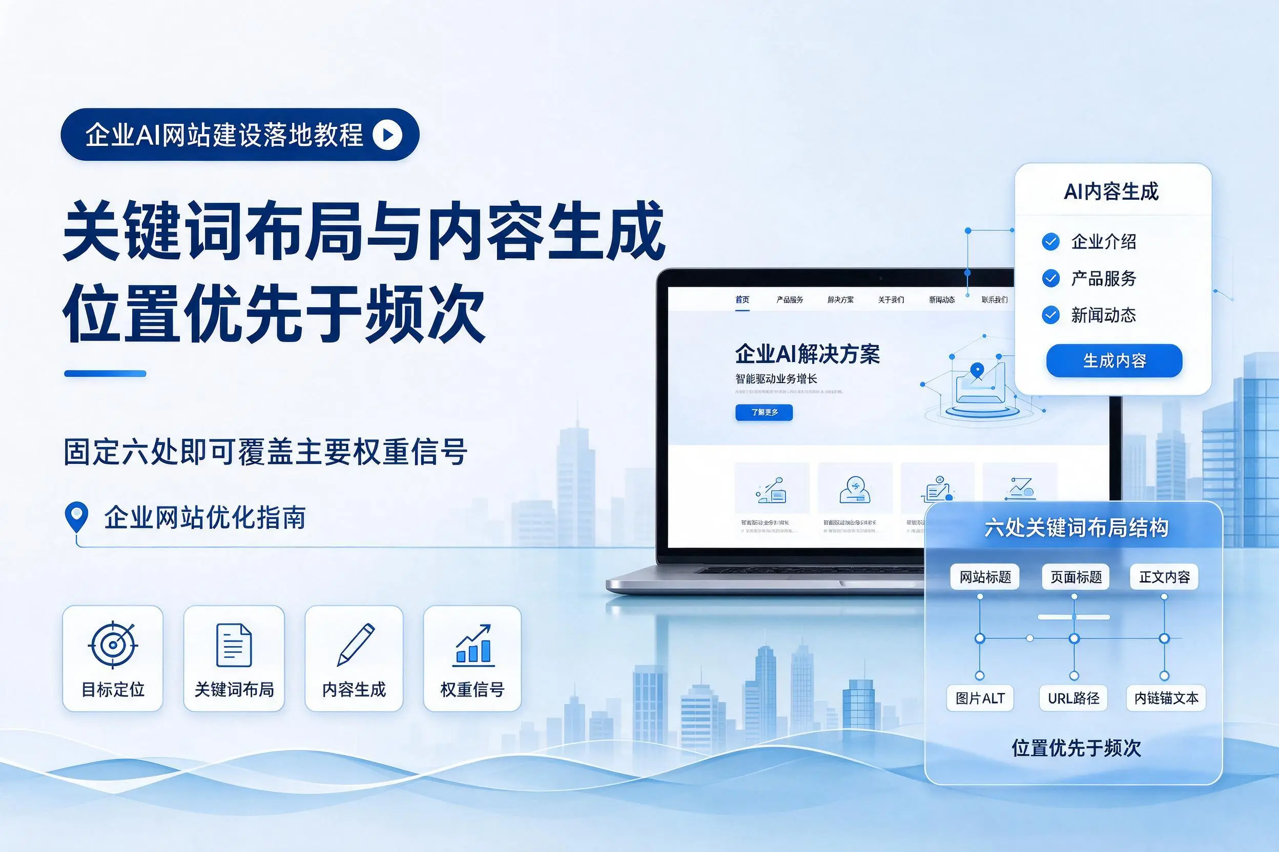 广安企业AI网站建设落地教程：关键词布局与内容生成