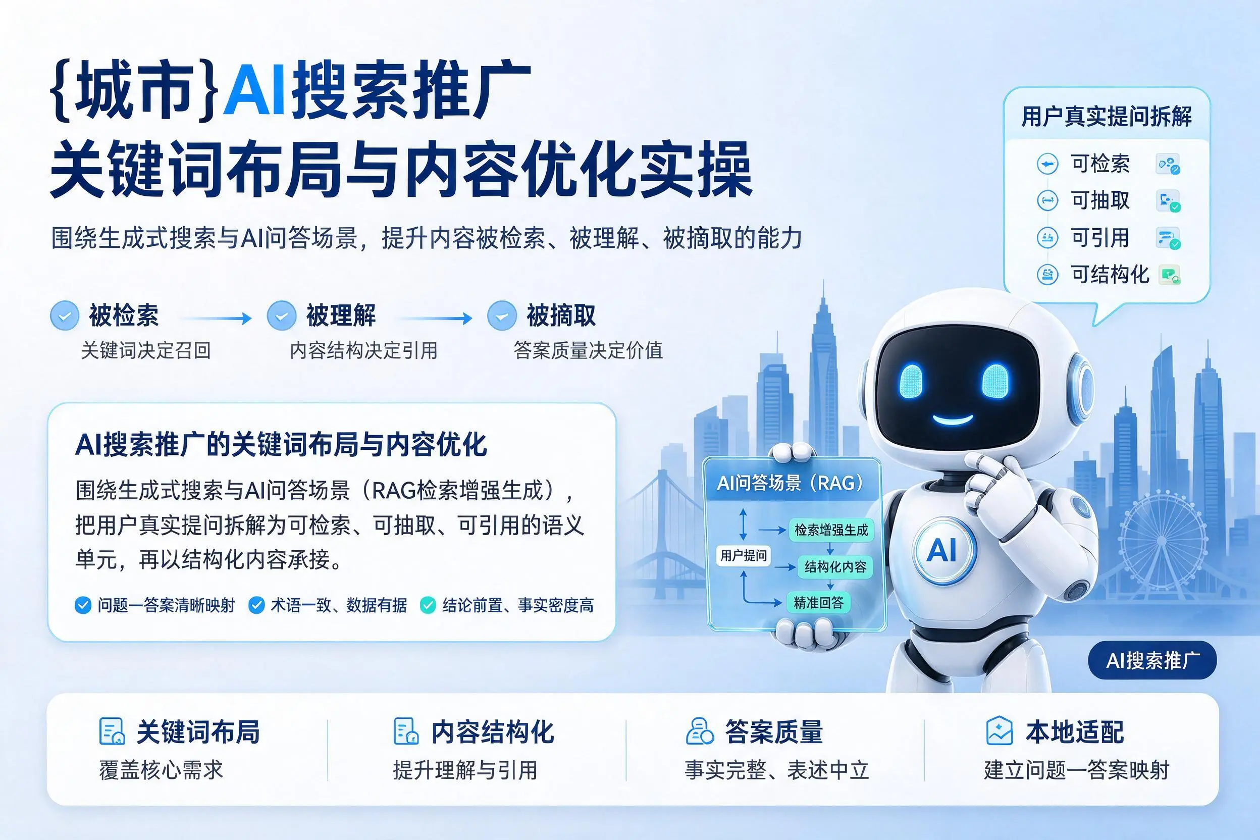 广安AI搜索推广关键词布局与内容优化实操
